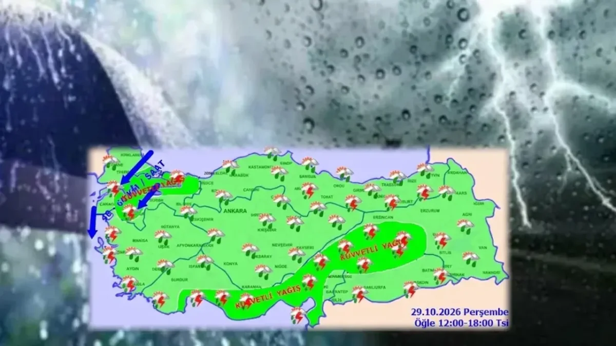 Meteoroloji'den peş peşe uyarılar! Şiddetli yağış ve kuvvetli rüzgar etkili olacak