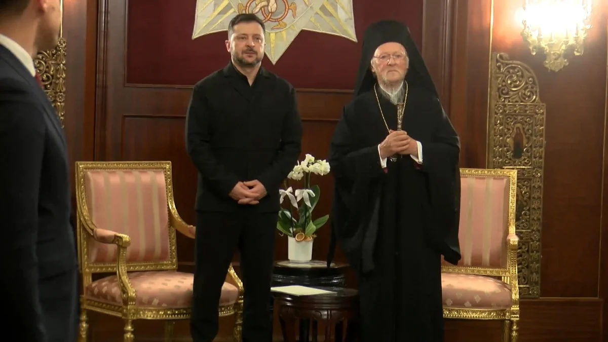 Vladimir Zelensky, Fener Rum Patrikhanesi’ni ziyaret etti